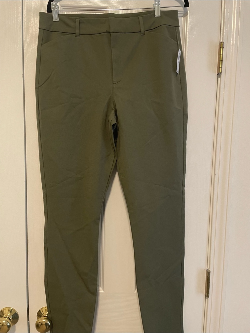 Old Navy Olive Green Slim Stretch Chinos